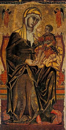 Madonna del Bordone, 1261 (Coppo di Marcovaldo) (fl. 1260-1280)  	Chiesa di S. Maria dei Servi, Siena
